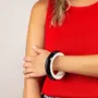 Bracelets - Saturn bracelet, lacquered wood, black outside, ivory - Multicolour - L INDOCHINEUR X RIVÊT