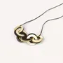 Jewelry - Interlaced rings pendant in blond and black horn - L INDOCHINEUR X RIVÊT