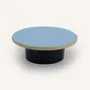 Artistic hardware - Straight-edge wall hook, light blue and sand lacquer, size L - L INDOCHINEUR X RIVÊT