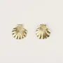 Bijoux - Boucles d'oreilles Coquillage en laiton - L INDOCHINEUR X RIVÊT