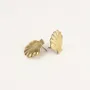 Bijoux - Boucles d'oreilles Coquillage en laiton - L INDOCHINEUR X RIVÊT
