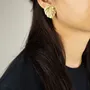 Jewelry - Monstera earrings in brass - L INDOCHINEUR X RIVÊT