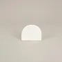 Bougeoirs et photophores  - Photophore oval en marbre blanc - L INDOCHINEUR X RIVÊT