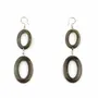 Jewelry - Double oval earrings in hoof - Hooks - L INDOCHINEUR X RIVÊT