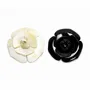 Brooches - 2 camellia brooches, 1 African blond horn, 1 plain black horn - L INDOCHINEUR X RIVÊT