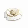 Brooches - 2 camellia brooches, 1 African blond horn, 1 plain black horn - L INDOCHINEUR X RIVÊT