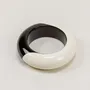 Bracelets - Bracelet arrondi bois et laque extérieure ivoire taille S - L INDOCHINEUR X RIVÊT