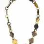Jewelry - Square pastilles short necklace in hoof - L INDOCHINEUR X RIVÊT