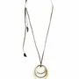 Bijoux - Pendentif 3 rubans en corne blonde et noire - L INDOCHINEUR X RIVÊT