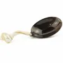 Couverts de service - Cuillère à riz manche escargot en corne noire et nacre - L INDOCHINEUR X RIVÊT