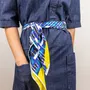 Foulards et écharpes - Carré en twill de soie 90x90, couture roulée main (19 mommes). - L INDOCHINEUR X RIVÊT