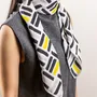 Scarves - Square silk scarf 90x90 hand-rolled sewing - L INDOCHINEUR X RIVÊT