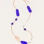 Jewelry - Hammered copper necklace with blue and white lacquer - L INDOCHINEUR X RIVÊT