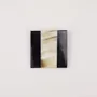 Brooches - Square brooch in black horn marquetry African blond horn - L INDOCHINEUR X RIVÊT
