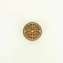 Caskets and boxes - Round stone box with openwork longevity pattern - L INDOCHINEUR X RIVÊT