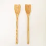 Couverts de service - Couverts à salade en bois de frêne - L INDOCHINEUR X RIVÊT