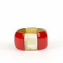 Bracelets - Bracelet articulé 8 grosses pièces en corne blonde - L INDOCHINEUR X RIVÊT