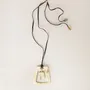 Jewelry - Trapezoid pendant in blond horn - L INDOCHINEUR X RIVÊT