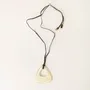 Jewelry - Openwork triangle pendant in blond horn - L INDOCHINEUR X RIVÊT