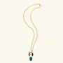 Jewelry - Arena pendant in horn and lacquer, black cord - L INDOCHINEUR X RIVÊT