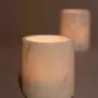 Candlesticks and candle holders - Round tealight holder in white Nghe An veined marble - L INDOCHINEUR X RIVÊT