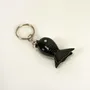 Leather goods - Round fish key ring in plain black horn (set of 4) - L INDOCHINEUR X RIVÊT