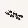 Cutlery set - Chopsticks holder round fish in black horn (by 6) - L INDOCHINEUR X RIVÊT