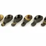 Couverts de service - Set de 6 petites cuillères ronde en sabot - L INDOCHINEUR X RIVÊT