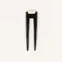 Hair accessories - Double hairpin in black horn and bone - L INDOCHINEUR X RIVÊT