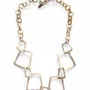 Jewelry - Necklace with trapezoid rings in blond horn - L INDOCHINEUR X RIVÊT