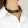Jewelry - Choker, fine scales, in hoof - L INDOCHINEUR X RIVÊT