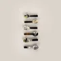 Cutlery set - Set of 6 salt spoons in African black horn - L INDOCHINEUR X RIVÊT