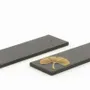 Candlesticks and candle holders - Set of 2 ginkgo incense holders in stone, black background - L INDOCHINEUR X RIVÊT