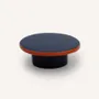 Artistic hardware - Straight-edge wall hook, midnight blue and orange-red lacquer, size L - L INDOCHINEUR X RIVÊT