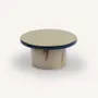 Artistic hardware - Straight-edge wall hook, sand and midnight blue lacquer, size M - L INDOCHINEUR X RIVÊT
