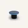 Artistic hardware - Straight-edge wall hook, midnight blue and light blue lacquer, size S - L INDOCHINEUR X RIVÊT
