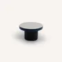 Artistic hardware - Straight-edge wall hook, grey and midnight blue lacquer, size S - L INDOCHINEUR X RIVÊT