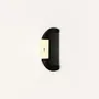 Accessoires cheveux - Peigne lissoir en corne noire marbrée, laque ivoire trait - L INDOCHINEUR X RIVÊT