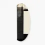 Accessoires cheveux - Grand peigne de précision en corne noire marbrée, laque ivoire trait - L INDOCHINEUR X RIVÊT