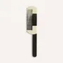 Accessoires cheveux - Peigne manche démêlant, corne noire marbrée, laque ivoire ext. - L INDOCHINEUR X RIVÊT