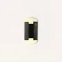 Accessoires cheveux - Peigne à barbe en corne noire marbrée, laque ivoire extérieure - L INDOCHINEUR X RIVÊT