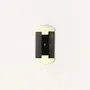 Accessoires cheveux - Peigne à barbe en corne noire marbrée, laque ivoire extérieure - L INDOCHINEUR X RIVÊT