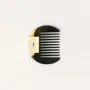 Hair accessories - Afro comb, marbled black horn, ivory line lacquer - L INDOCHINEUR X RIVÊT