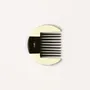 Accessoires cheveux - Peigne Afro en corne noire marbrée, laque ivoire extérieure - L INDOCHINEUR X RIVÊT