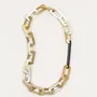 Jewelry - Tige long necklace, rectangular rings, blond and black horn - L INDOCHINEUR X RIVÊT