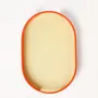 Trays - Set of 2 oval trays 45 X 28 - 40 X 25 Orange/Sand and Sand/Orange - L INDOCHINEUR X RIVÊT