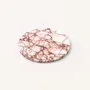 Dessous de plat - Dessous de plat Centaure en marbre rouge et blanc - L INDOCHINEUR X RIVÊT