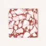 Table mat - Square trivet in red and white marble - L INDOCHINEUR X RIVÊT