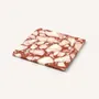 Table mat - Square trivet in red and white marble - L INDOCHINEUR X RIVÊT