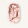 Kitchen utensils - Oval tray in red and white marble M - L INDOCHINEUR X RIVÊT